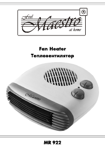 Manual Maestro MR922 Heater