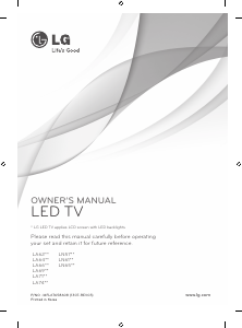 Handleiding LG 42LN575V LED televisie