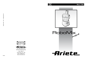 Manuale Ariete 1784 Robomix Compact Robot da cucina