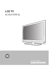 Bedienungsanleitung Grundig 42 VLE 9270 SL LED fernseher