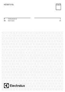 Käyttöohje Electrolux KESB7310L Astianpesukone