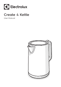 Manual Electrolux E4K1-4ST Create 4 Kettle