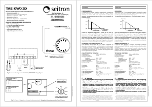 Manuale Seitron TAEKW02D Termostato