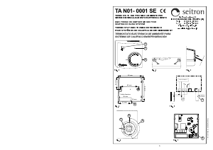 Manual Seitron TAN01M Thermostat