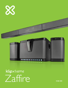 Manual de uso Klip Xtreme KSB-500 Zaffire Altavoz