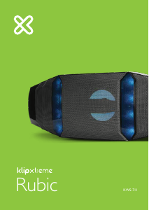 Manual de uso Klip Xtreme KWS-711 Rubic Altavoz