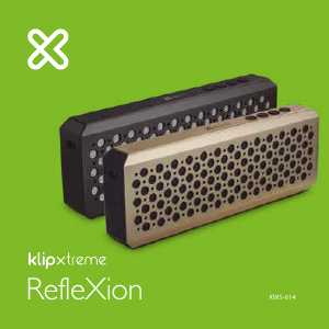 Handleiding Klip Xtreme KWS-614GD RefleXion Luidspreker