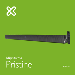 Manual de uso Klip Xtreme KSB-220 Pristine Altavoz