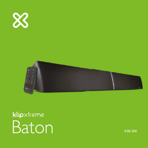 Manual de uso Klip Xtreme KSB-200 Baton Altavoz