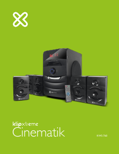 Manual de uso Klip Xtreme KWS-760 Cinematik Altavoz