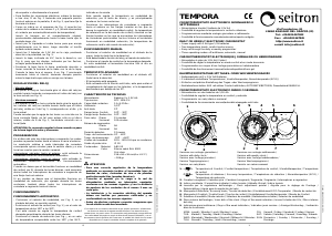 Manuale di istruzioni Termostato Seitron TEMPORA pdf