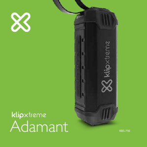 Handleiding Klip Xtreme KBS-750 Adamant Luidspreker