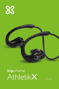 Manual Klip Xtreme KHS-634BK AthletikX Headphone