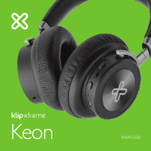 Manual Klip Xtreme KWH-500 Keon Headphone