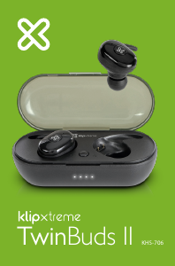 Manual de uso Klip Xtreme KHS-706WH TwinBuds II Auriculares