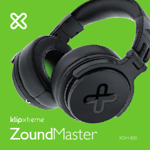 Handleiding Klip Xtreme KDH-800 ZoundMaster Koptelefoon