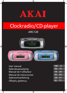 Manual de uso Akai ARC120BK Radiodespertador