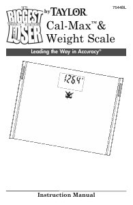 Manual Taylor 7544BL Biggest Loser Scale