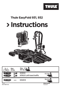 Instrukcja Thule EasyFold 931 Bagażnik rowerowy