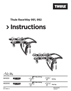 Instrukcja Thule RaceWay 991 Bagażnik rowerowy