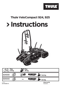 Instrukcja Thule VeloCompact 925 Bagażnik rowerowy