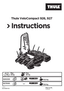 Priručnik Thule VeloCompact 927 Nosač za bicikl