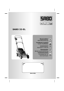 Руководство SABO 32-EL Газонокосилка