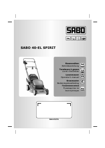 Mode d’emploi SABO 40-EL Spirit Tondeuse à gazon