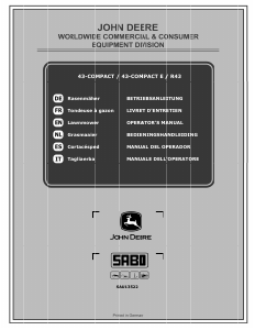 Mode d’emploi SABO 43-Compact Tondeuse à gazon
