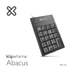 Manual de uso Klip Xtreme KNP-100 Abacus Teclado