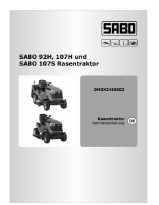 Bedienungsanleitung SABO 92H Rasenmäher