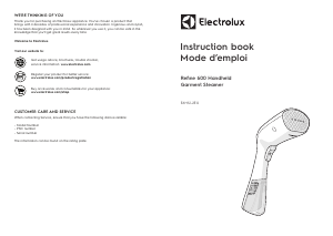 Manual Electrolux E6HS1-2EG Refine 600 Vaporizador de vestuário