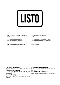 Manual de uso Listo CAL 170-60b1 Congelador