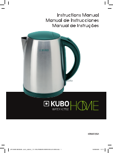 Manual Kubo KBWK1053 Kettle