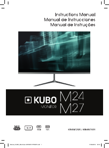 Manual Kubo KBM4872GR LED Monitor