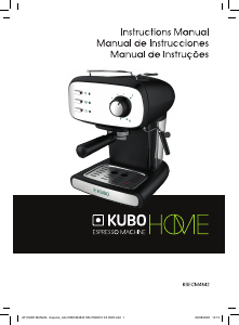 Manual de uso Kubo KBECM4842 Máquina de café espresso