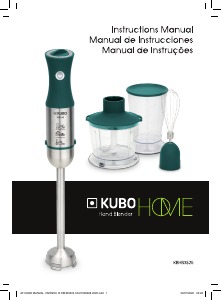 Manual Kubo KBHB3525 Hand Blender