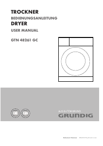 Manual Grundig GTN 48261 GC Dryer