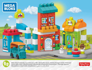 Handleiding Mega Bloks set FFG36 First Builders Main street friends