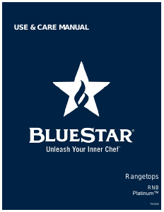 Handleiding BlueStar RGTNB608GV2 Kookplaat