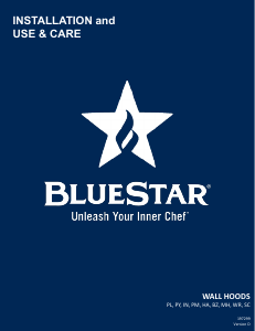 Handleiding BlueStar BZ054MLPLT Afzuigkap