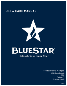 Handleiding BlueStar RNB484GCBV2 Fornuis