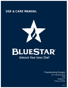 Handleiding BlueStar RCS366BV2 Fornuis