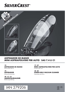 Manual SilverCrest IAN 279206 Handheld Vacuum