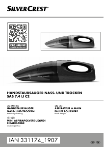 Bedienungsanleitung SilverCrest IAN 331174 Handstaubsauger