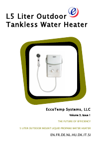 Bruksanvisning Eccotemp CE-L5 Gassdrevet varmtvannsbereder