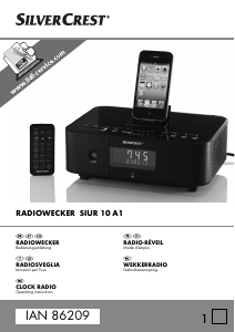 Handleiding SilverCrest SIUR 10 A1 Wekkerradio