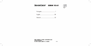Manual SilverCrest SSRM 10 A1 Rádio relógio