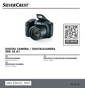 Manuál SilverCrest IAN 331610 Digitální fotoaparát