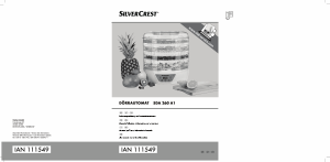 Manual SilverCrest IAN 111549 Desidratador de alimentos